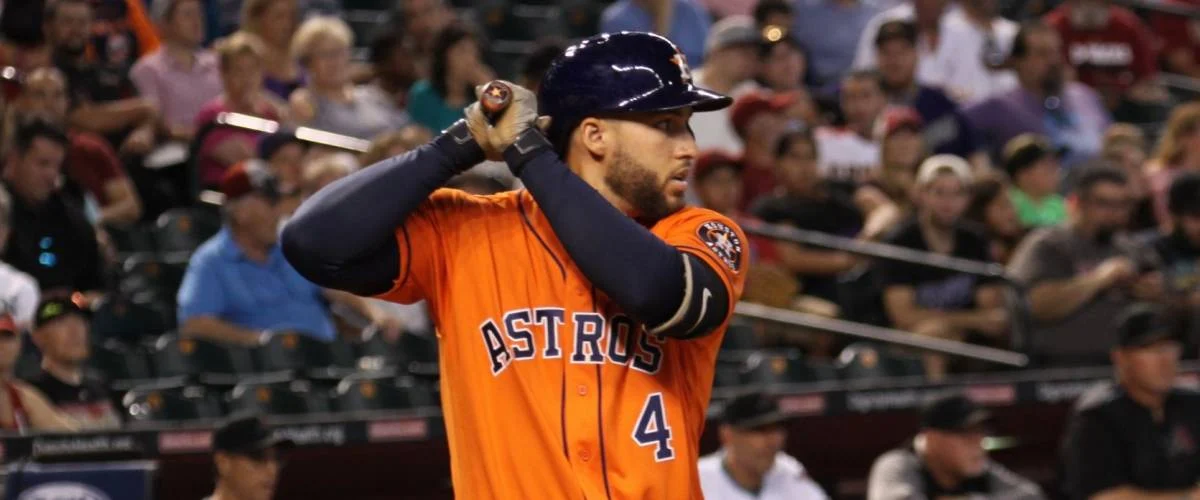 George Springer right fielder for the Houston Astros at Chase Field in Phoenix,AZ USA August 15,2017.