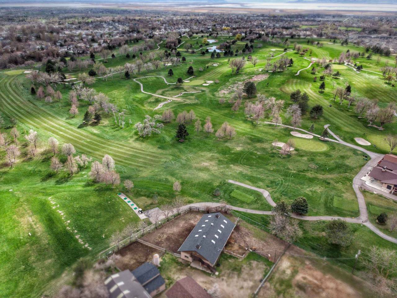 Aerial Photography Of A Golf Course