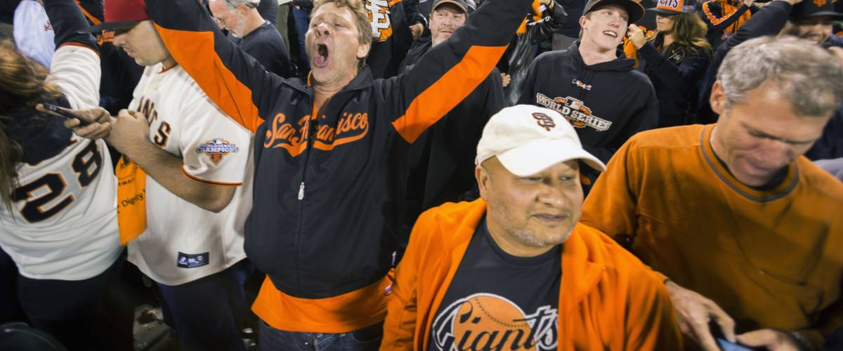 San Francisco, California, USA, October 16, 2014, AT&T Park, baseball stadium, SF Giants versus St. Louis Cardinals, National League Championship Series (NLCS)