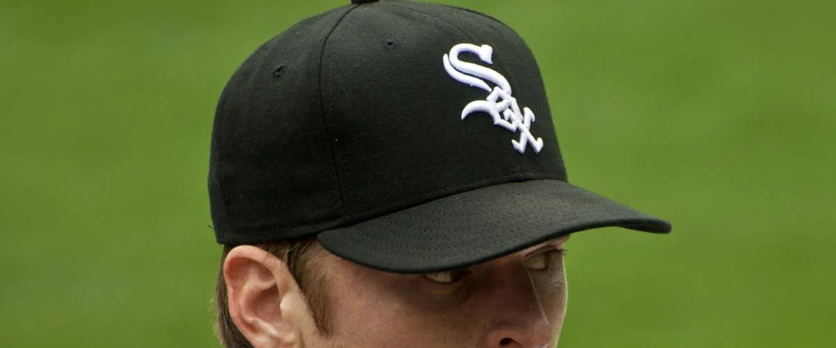 CHICAGO, IL - APRIL 29: Close up of Gavin Floyd warms up before the Chicago White Sox vs. Seattle Mariners game at U.S. Cellular Field April 29, 2009 in Chicago, IL.