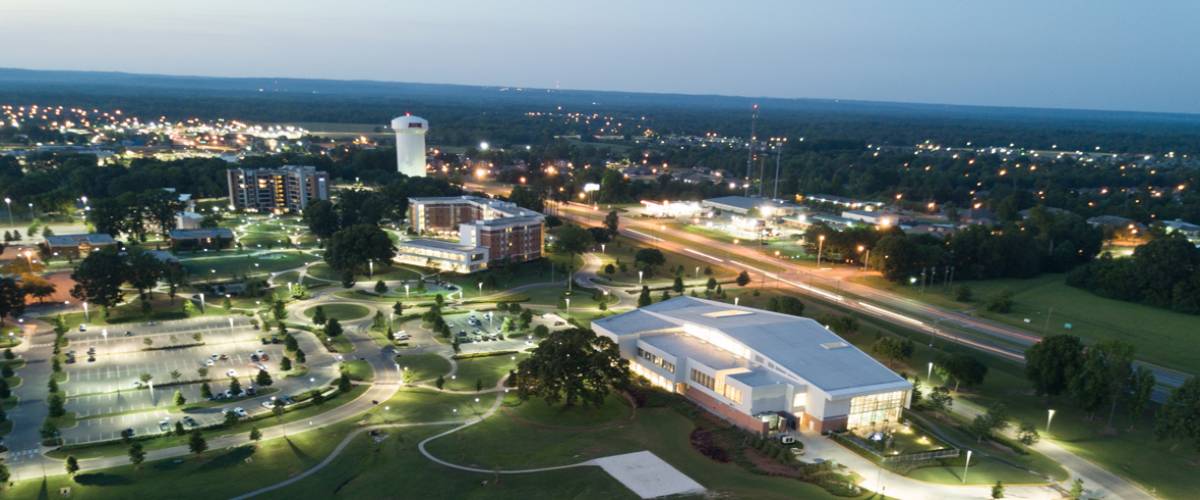 AUM at night